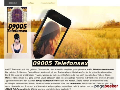 09005 Telefonsex Premiumfotzen