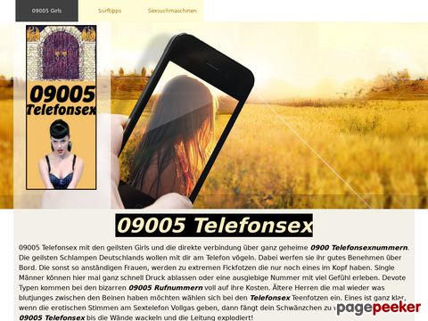 Details : 09005 Telefonsex Premiumfotzen