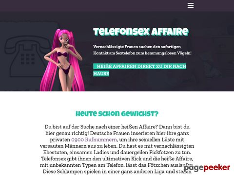 Telefonsex Affaire - Vernachlässigte Frauen suchen den Sofortkontakt