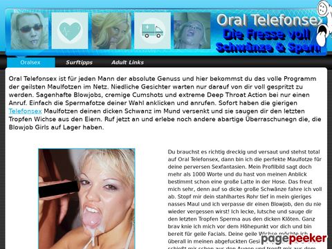 Telefonsex Oral - Die Maulfotzen voll Schwänze